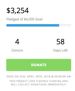$3,254 donated out of $6,000 goal.