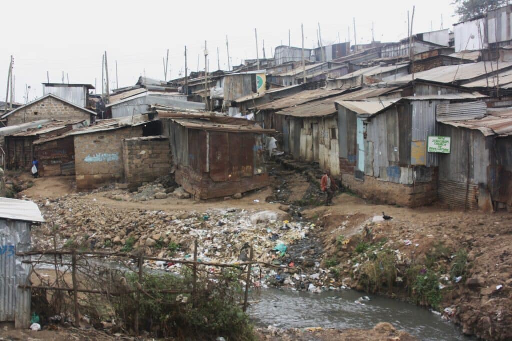 Mathare Slum in Nairobi, Kenya.
